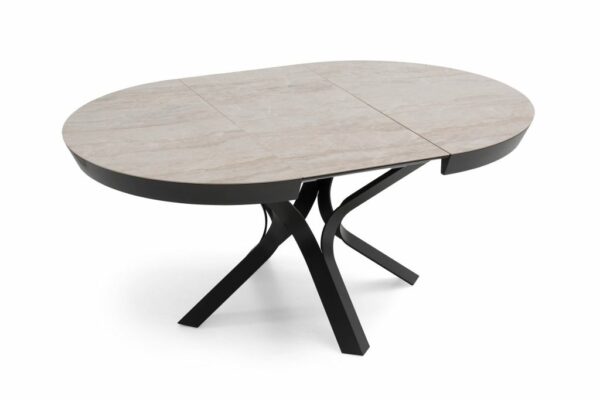 Table-salle-a-manger-avec-allonges-design-ronde-cermamique-dekton-kron